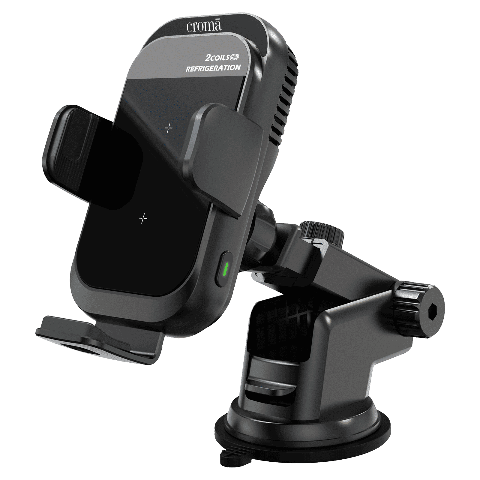 Croma 15 Watts Wireless Car Mobile Charger (FOD Technology, Black) Croma 15 Watts Wireless Car Mobile Charger (FOD Technology, Black)_1