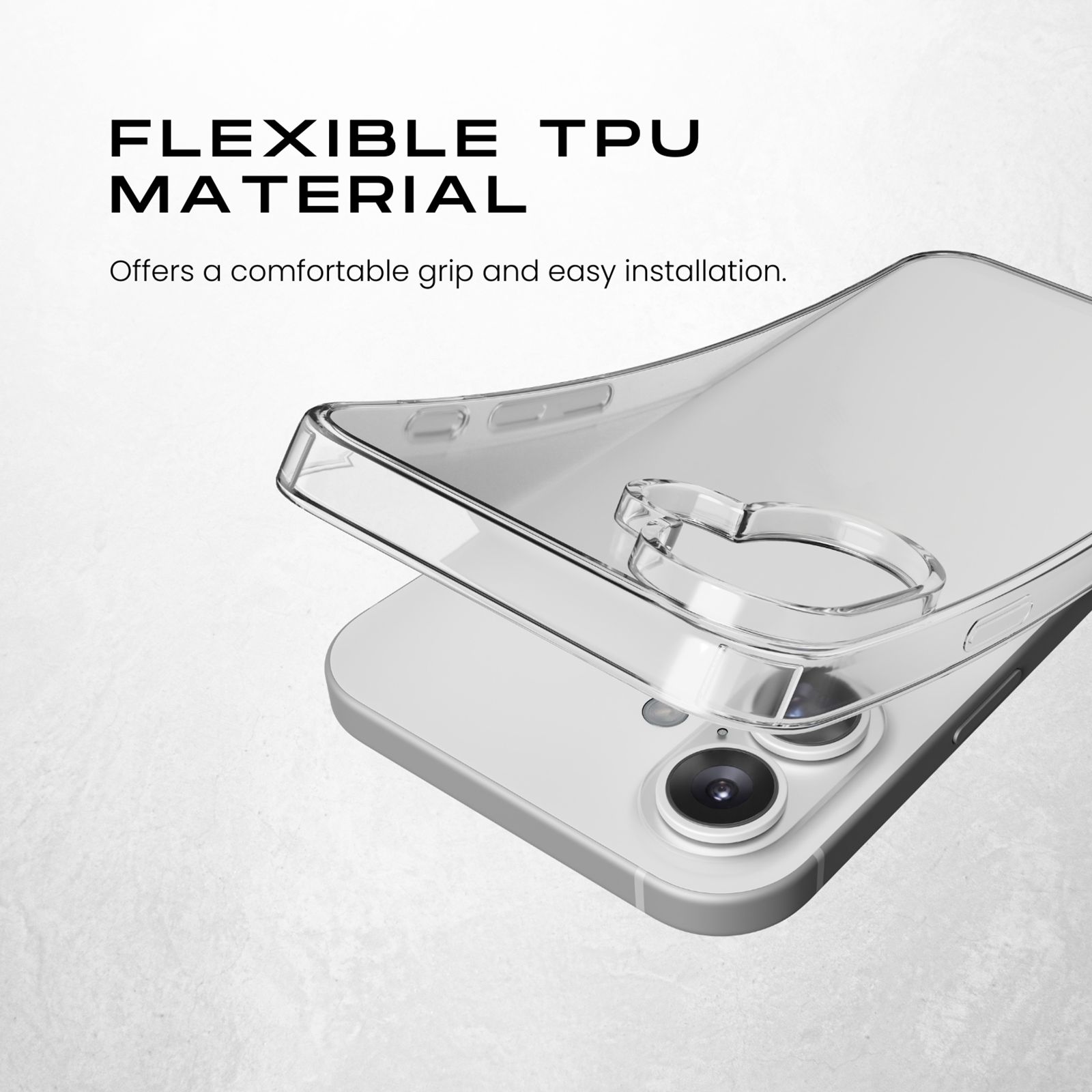 HYPHEN DURO Tempered Glass & TPU Back Cover Combo for Apple iPhone 16 (Shock Absorbent, Clear)_12