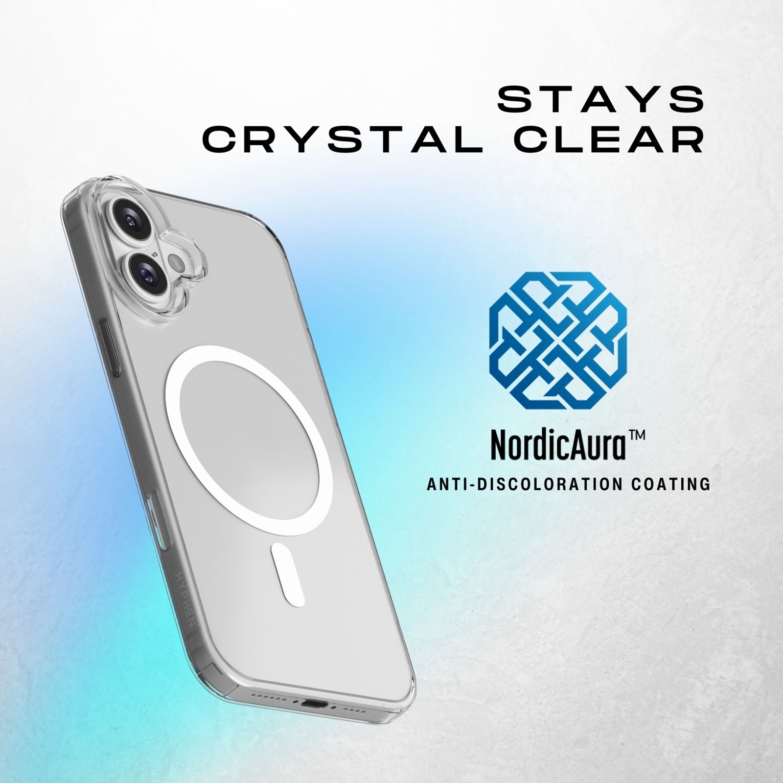 HYPHEN DURO Tempered Glass & TPU Back Cover Combo for Apple iPhone 16 (Shock Absorbent, Clear)_8