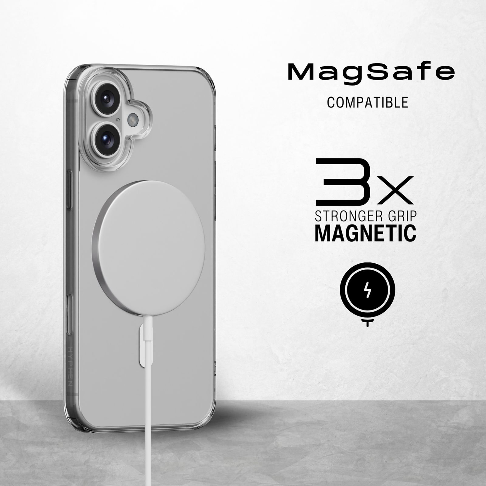 HYPHEN DURO Tempered Glass & TPU Back Cover Combo for Apple iPhone 16 (Shock Absorbent, Clear)_10