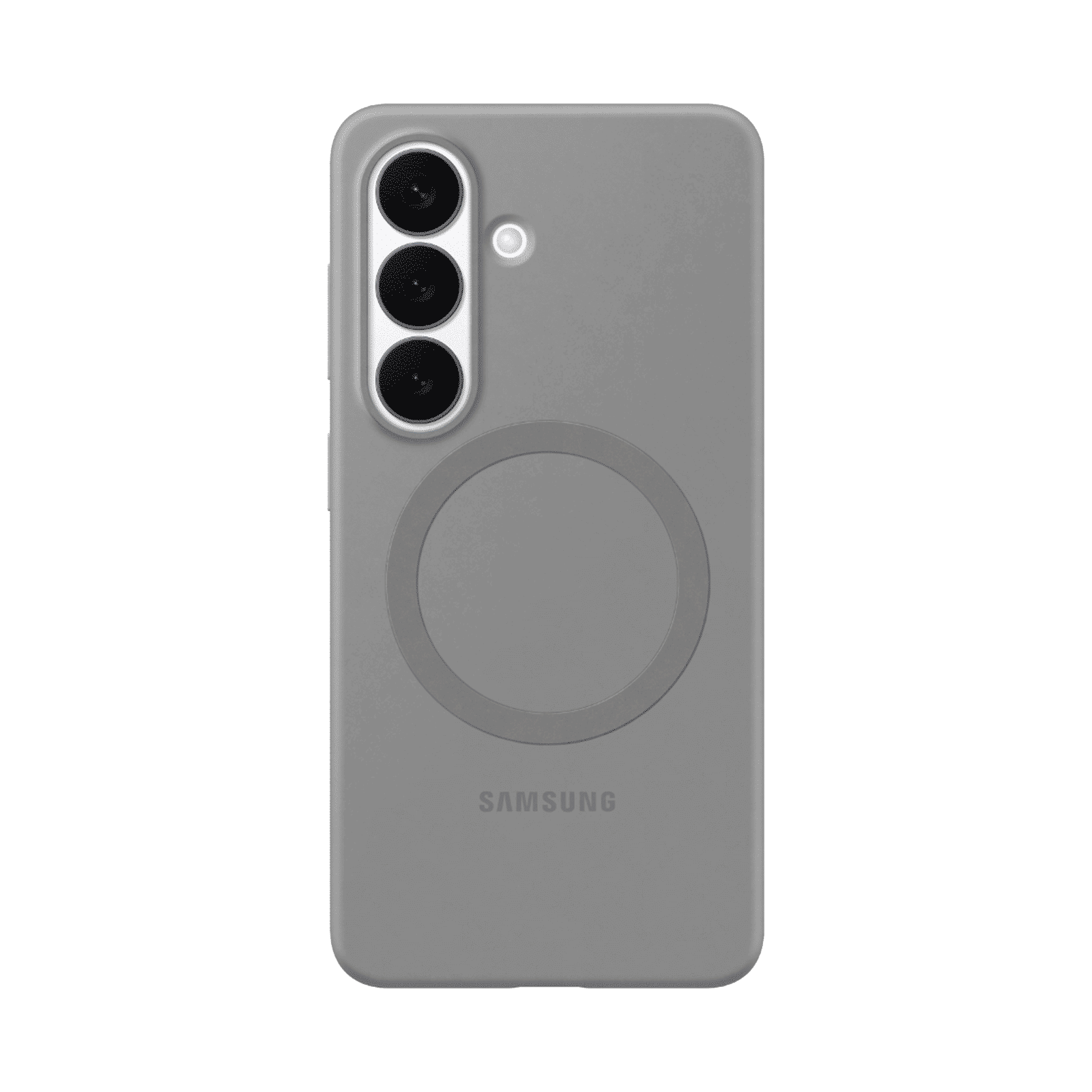 Samsung Soft Silicone Back Cover for Galaxy S26 (Built-in Magnets, Grey) Samsung Soft Silicone Back Cover for Galaxy S26 (Built-in Magnets, Grey)_1