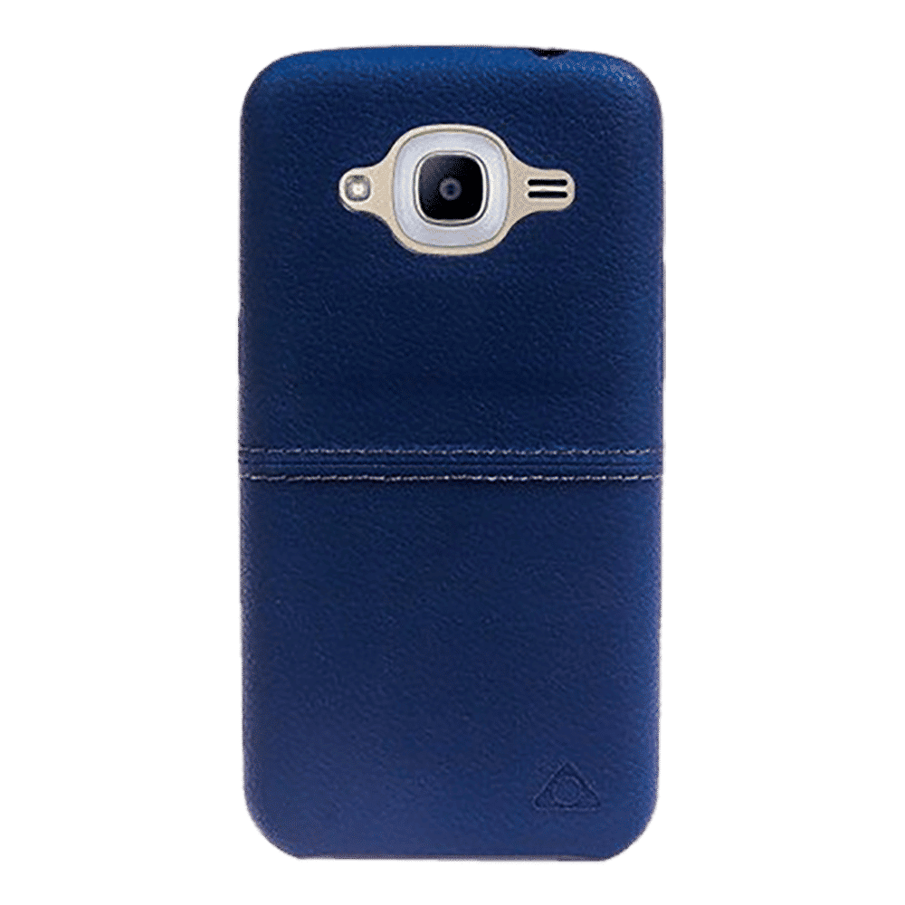 stuffcool Aristo Leather Back Cover for Samsung Galaxy J2 (Camera Protection, Blue)_1