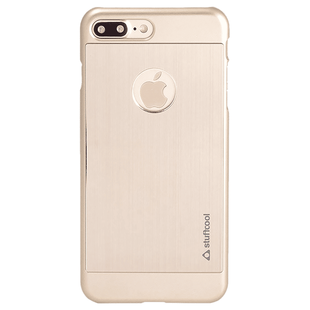 stuffcool Deco Plastic with Aluminum Frame Back Cover for Apple iPhone 7 Plus (Anti-Slip Grip, Rose Gold)_1