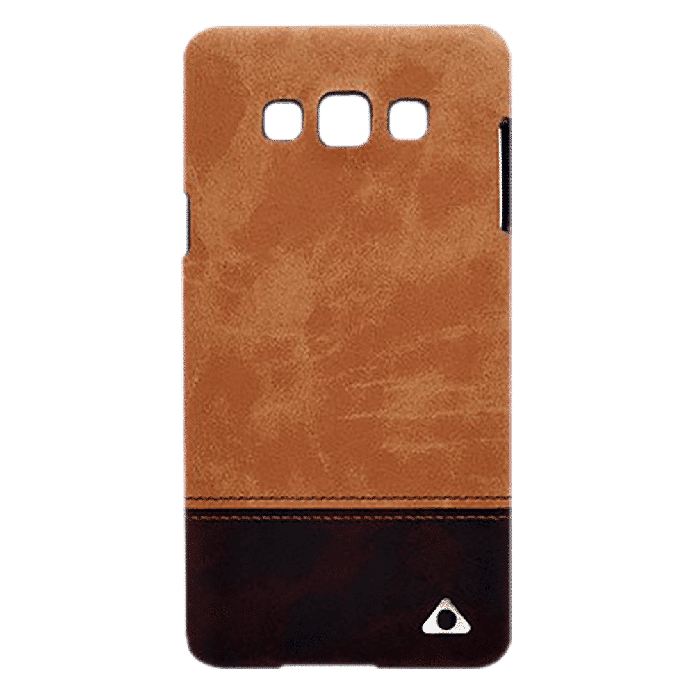 stuffcool Vogue PU Leather Back Cover for Samsung Galaxy A7 (Lightweight Design, Brown)_1