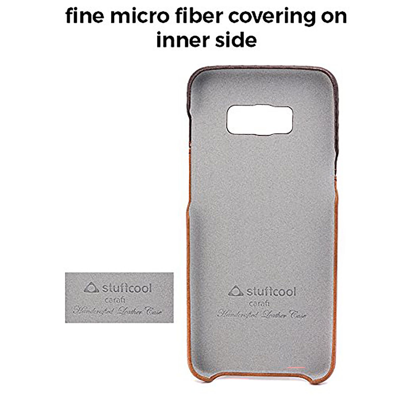 stuffcool Carafi PU Leather Back Cover for Samsung Galaxy S8 (Camera Protection, Brown)_4