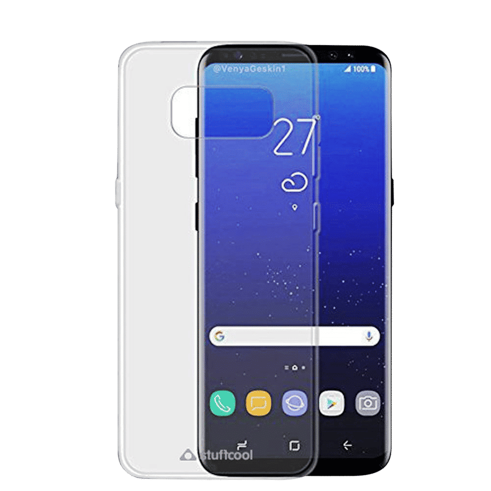 stuffcool PRSGS8PLUS TPU Back Cover for Samsung Galaxy S8 Plus (Camera Protection, Transparent)_3