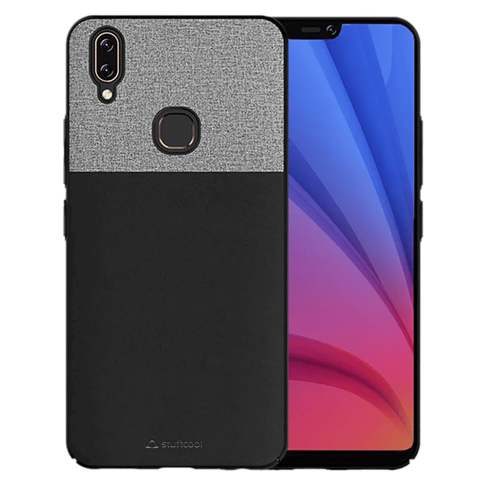 stuffcool Eto Sport Hard PU Leather Back Cover for Vivo V9 (Camera Protection, Black) stuffcool Eto Sport Hard PU Leather Back Cover for Vivo V9 (Camera Protection, Black)_3