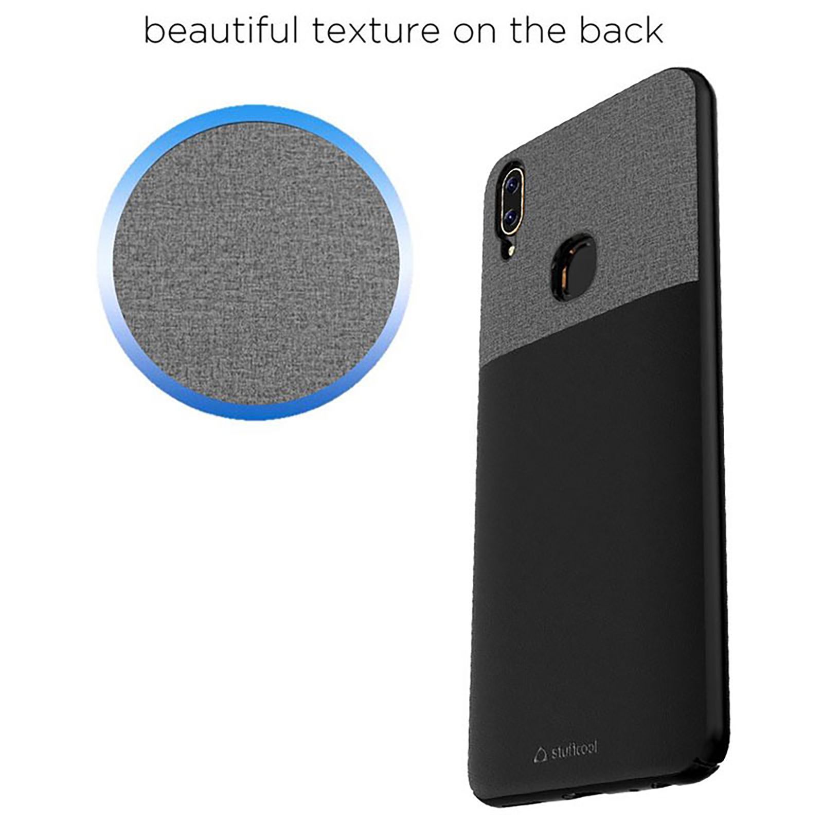 stuffcool Eto Sport Hard PU Leather Back Cover for Vivo V9 (Camera Protection, Black) stuffcool Eto Sport Hard PU Leather Back Cover for Vivo V9 (Camera Protection, Black)_5