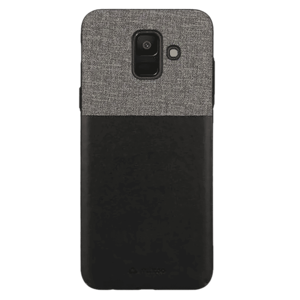 stuffcool Eto Sport PU Leather Back Cover for Samsung Galaxy A6 (Camera Protection, Black)_1