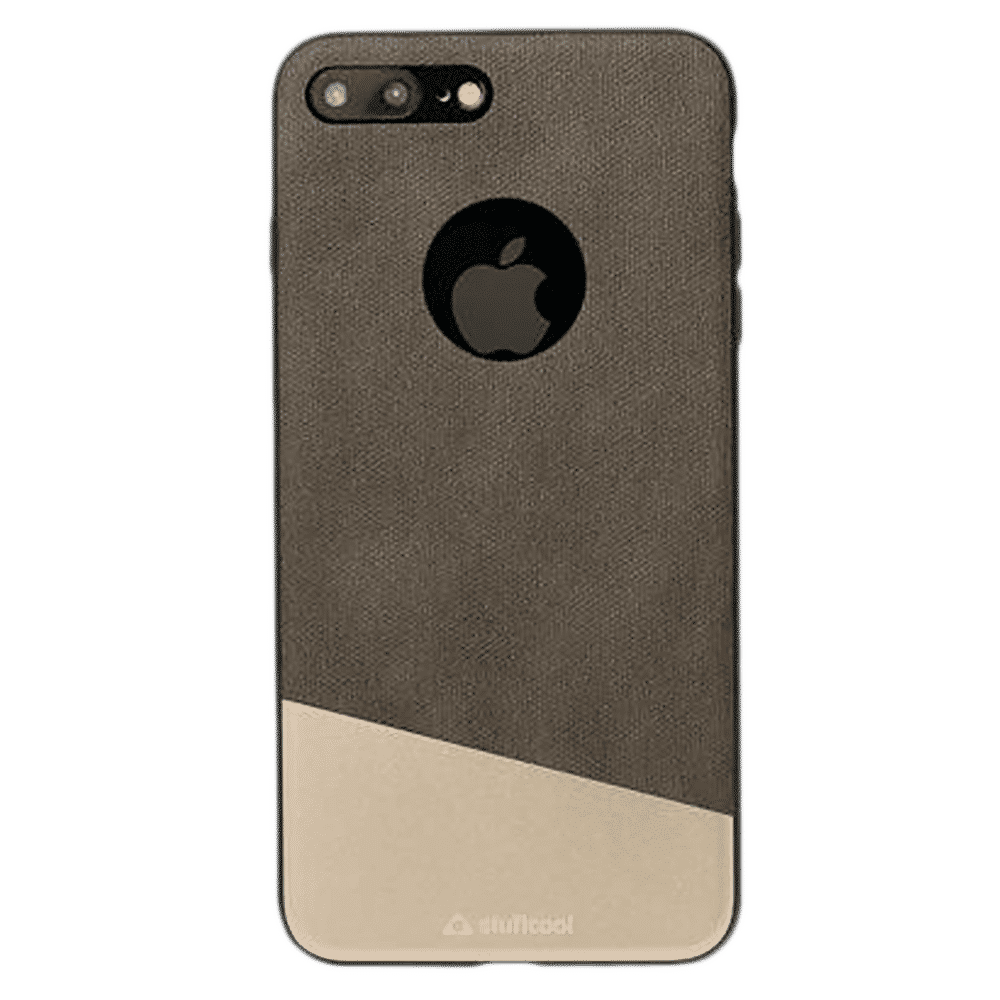 stuffcool Perla Dual Tone PU Leather Back Cover for Apple iPhone 8 Plus and 7 Plus (Integrated Knobs, Brown)_1