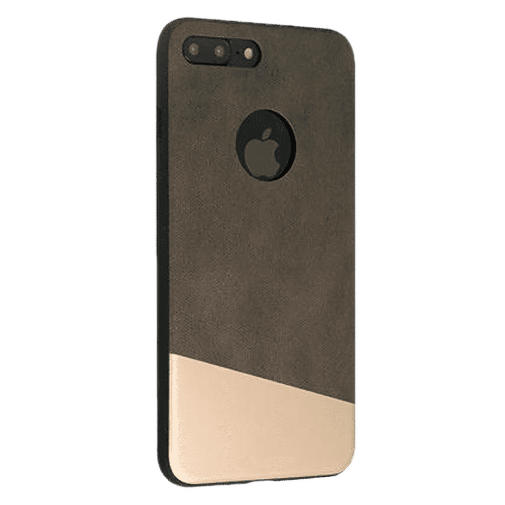 stuffcool Perla Dual Tone PU Leather Back Cover for Apple iPhone 8 Plus and 7 Plus (Integrated Knobs, Brown)_3