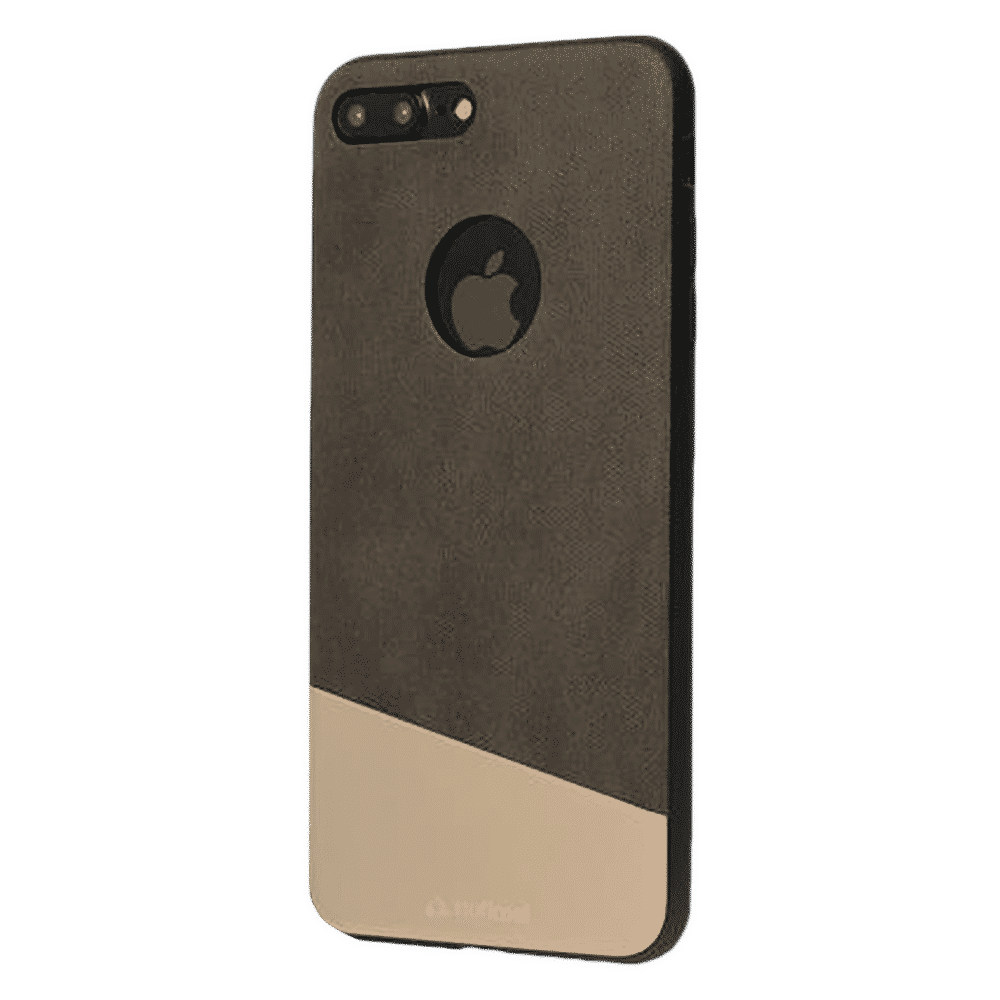 stuffcool Perla Dual Tone PU Leather Back Cover for Apple iPhone 8 Plus and 7 Plus (Integrated Knobs, Brown)_4