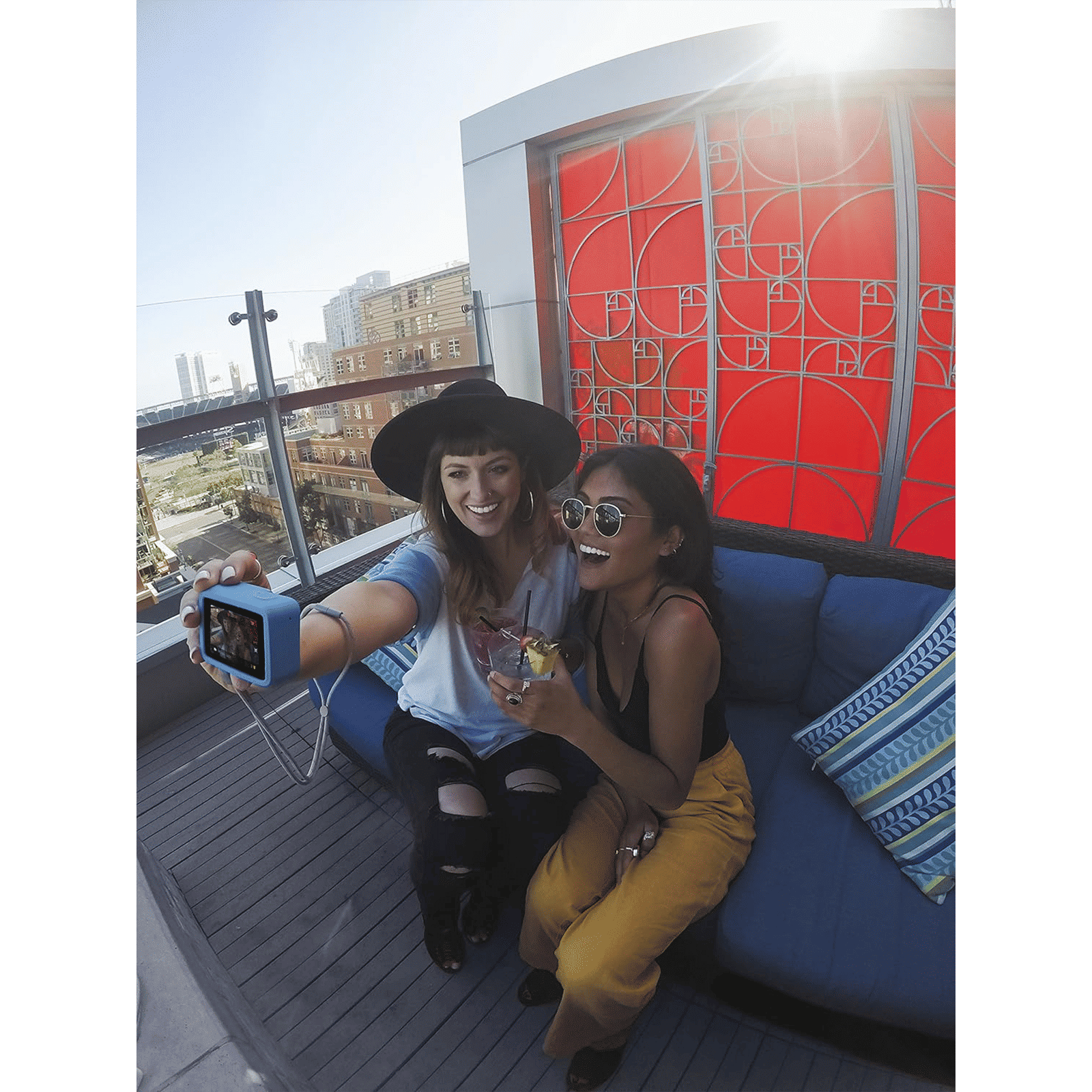 GoPro Sleeve for Point & Shoot Camera (Adjustable Lanyard, ACSST-003, Blue)_5