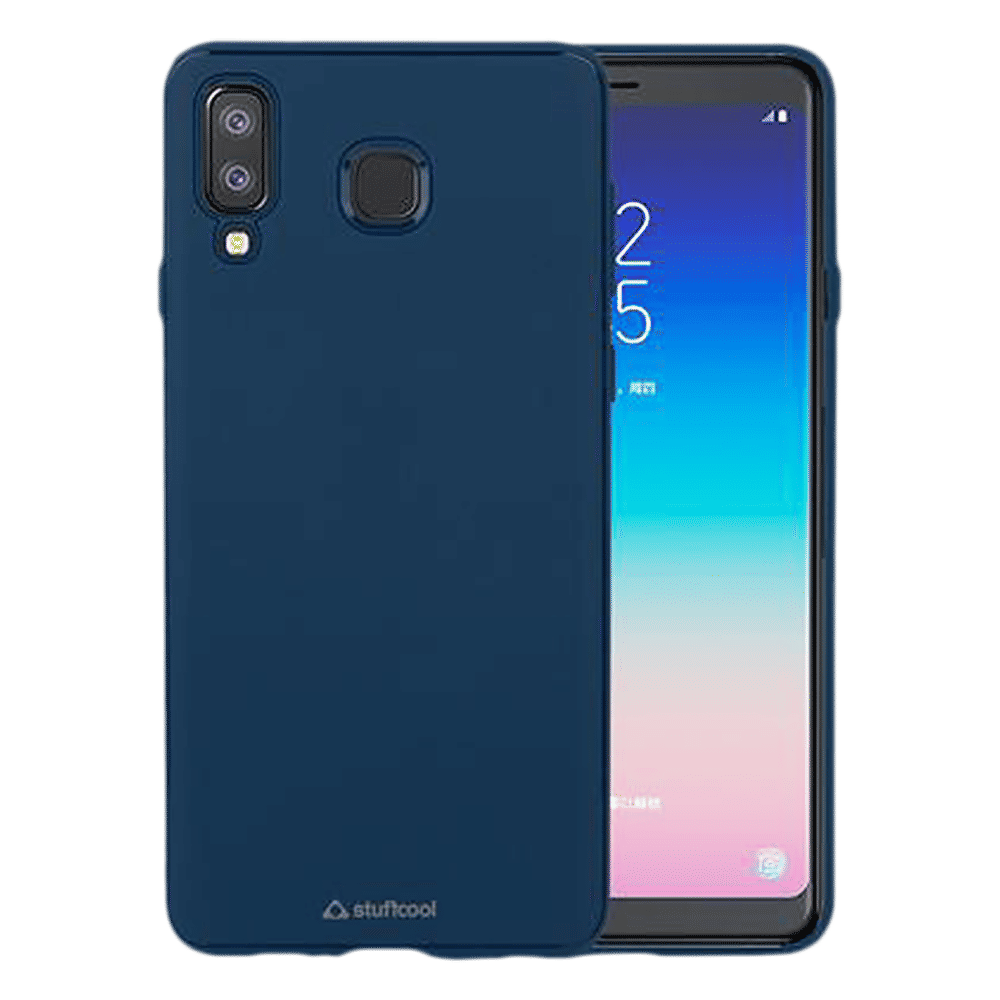 stuffcool Armour Plastic Back Cover for Samsung Galaxy A8 Star (Camera Protection, Blue) stuffcool Armour Plastic Back Cover for Samsung Galaxy A8 Star (Camera Protection, Blue)_3