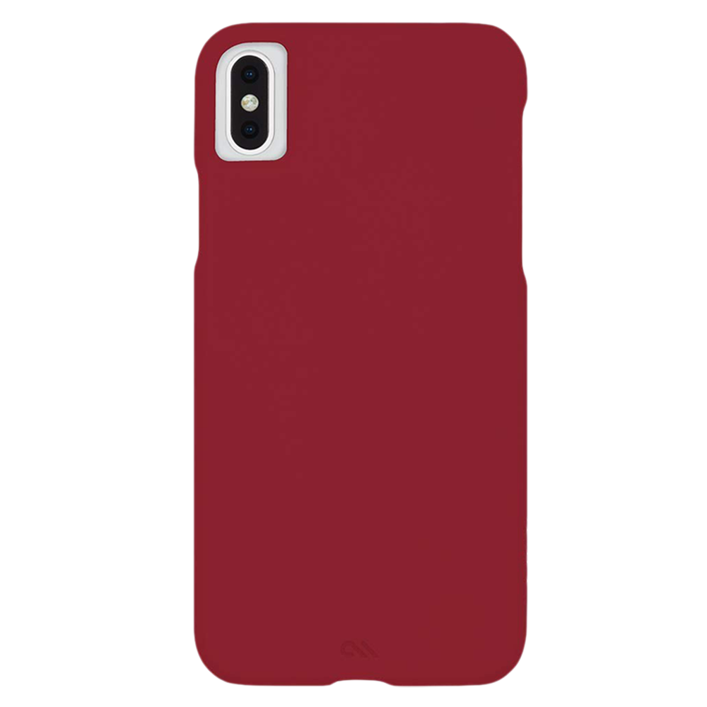 Case-Mate Barely There Polycarbonate Hard Back Cover Cover for Apple iPhone XS Max (Anti Scratch Technology, Cardinal)_1