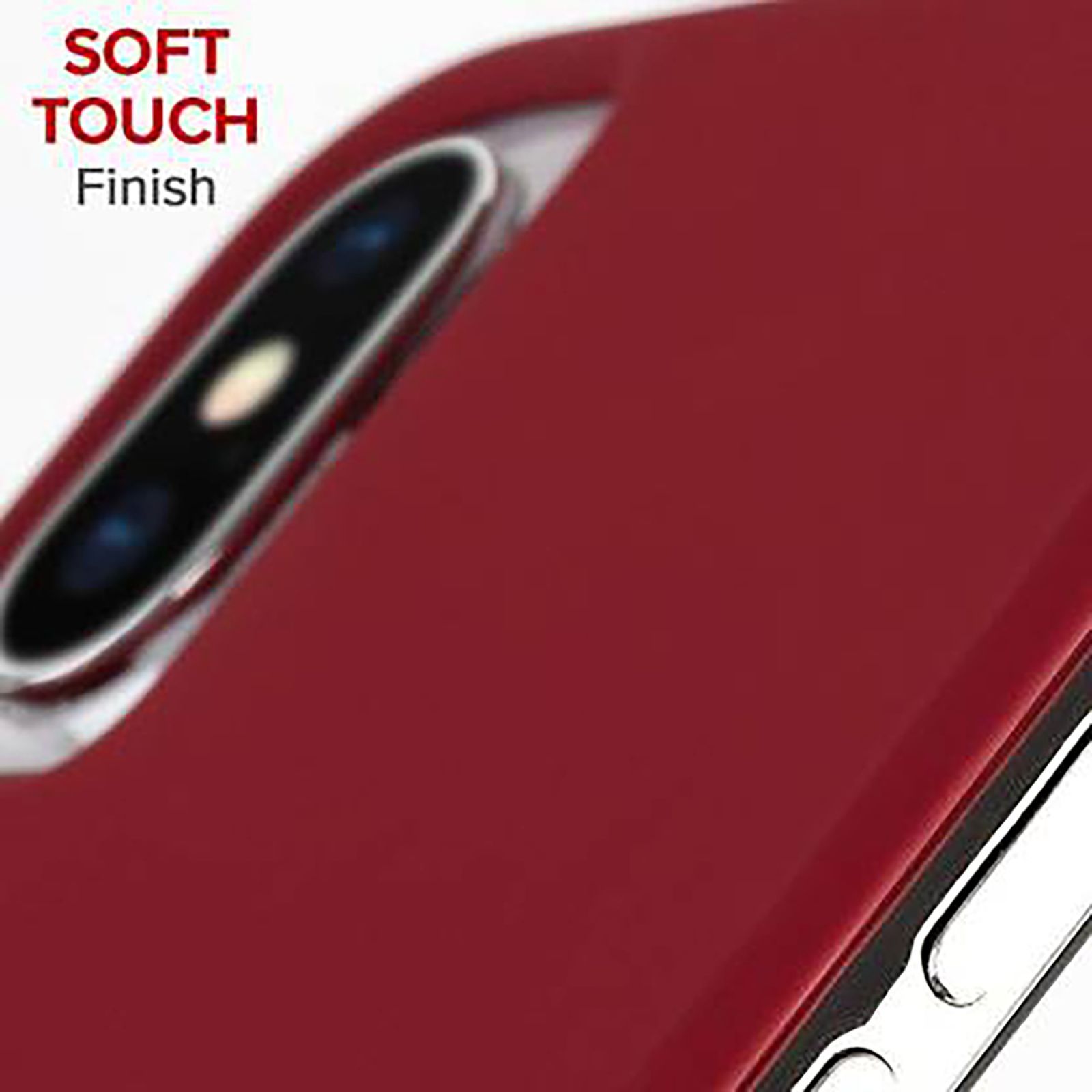 Case-Mate Barely There Polycarbonate Hard Back Cover Cover for Apple iPhone XS Max (Anti Scratch Technology, Cardinal)_7