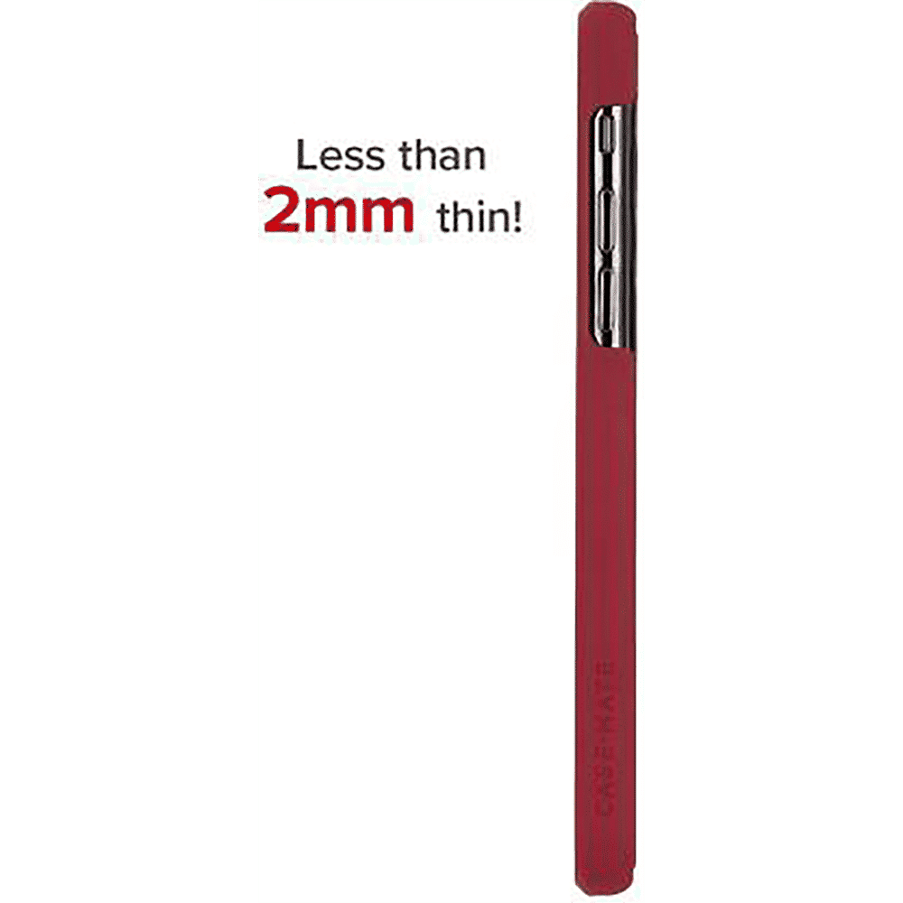Case-Mate Barely There Polycarbonate Hard Back Cover Cover for Apple iPhone XS Max (Anti Scratch Technology, Cardinal)_6