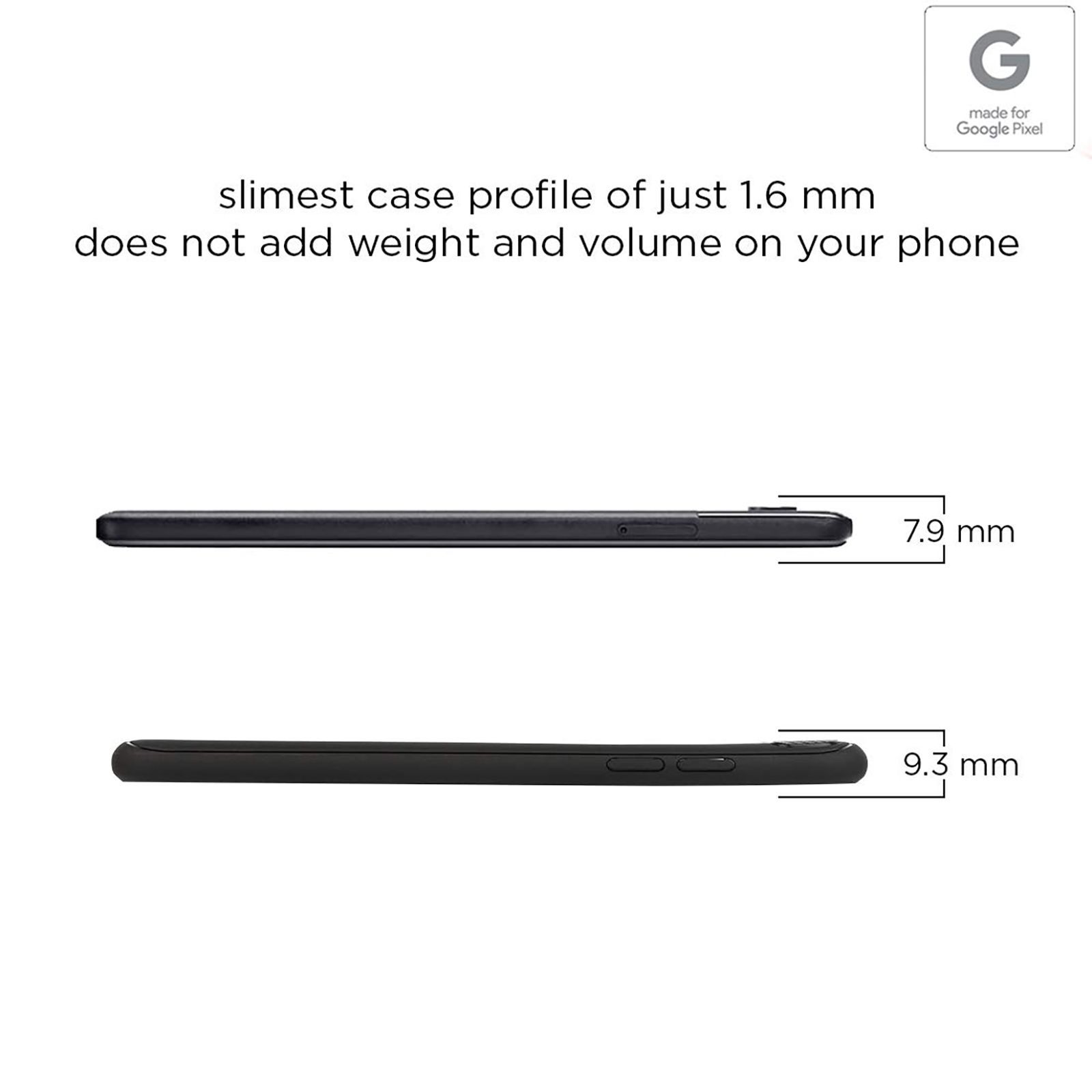 stuffcool Armour Plastic Back Cover for Google Pixel 3 XL (Camera Protection, Black)_9