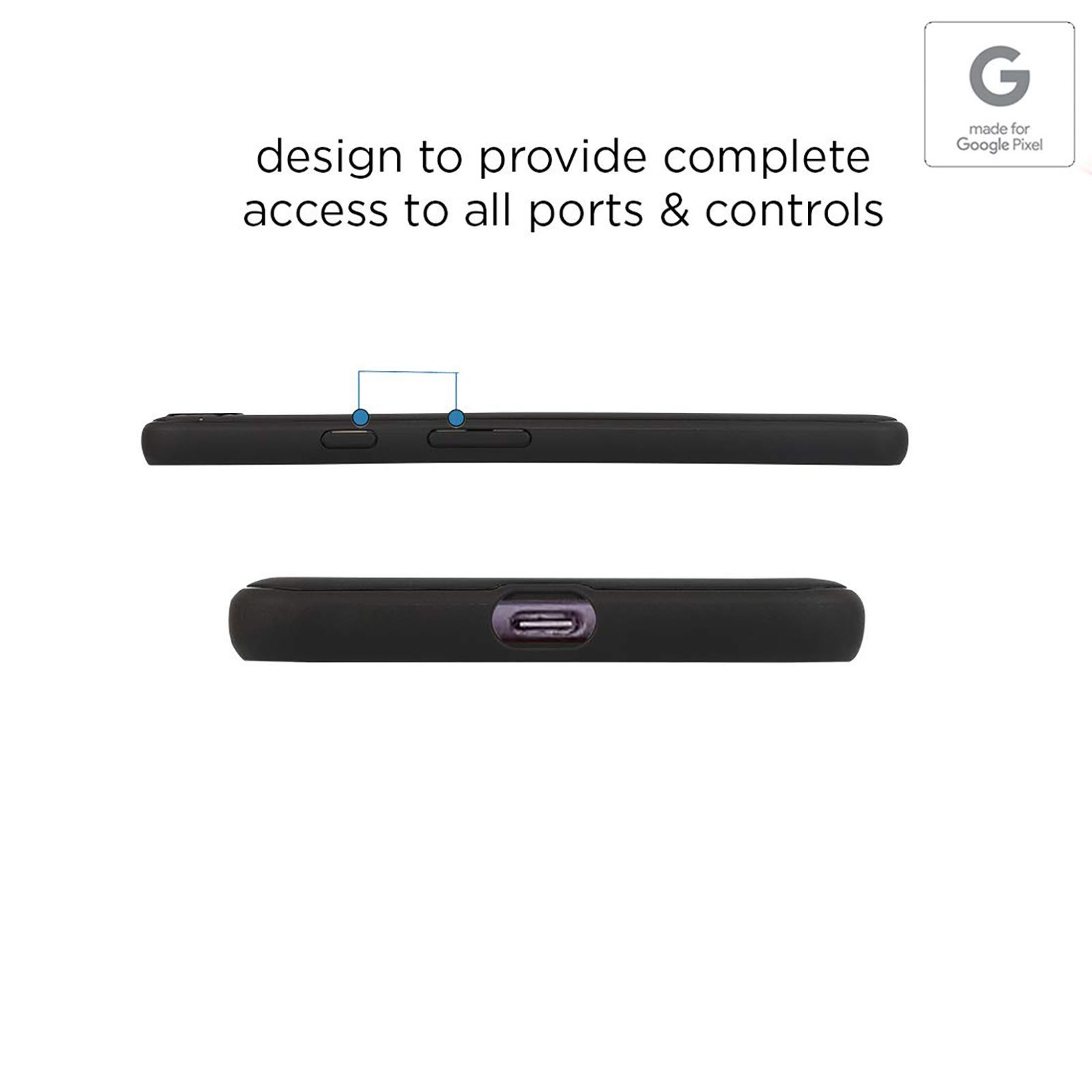 stuffcool Armour Plastic Back Cover for Google Pixel 3 XL (Camera Protection, Black)_10