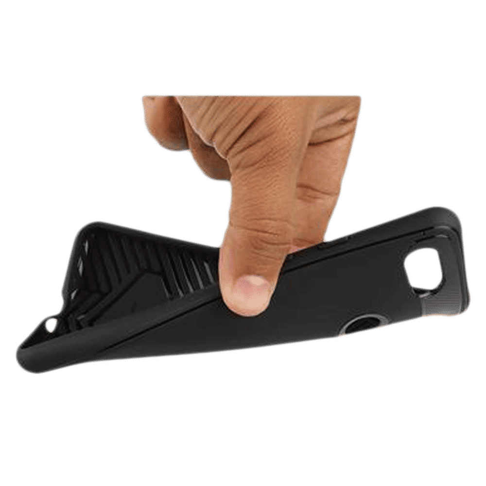 stuffcool Armour Plastic Back Cover for Google Pixel 3 XL (Camera Protection, Black)_5