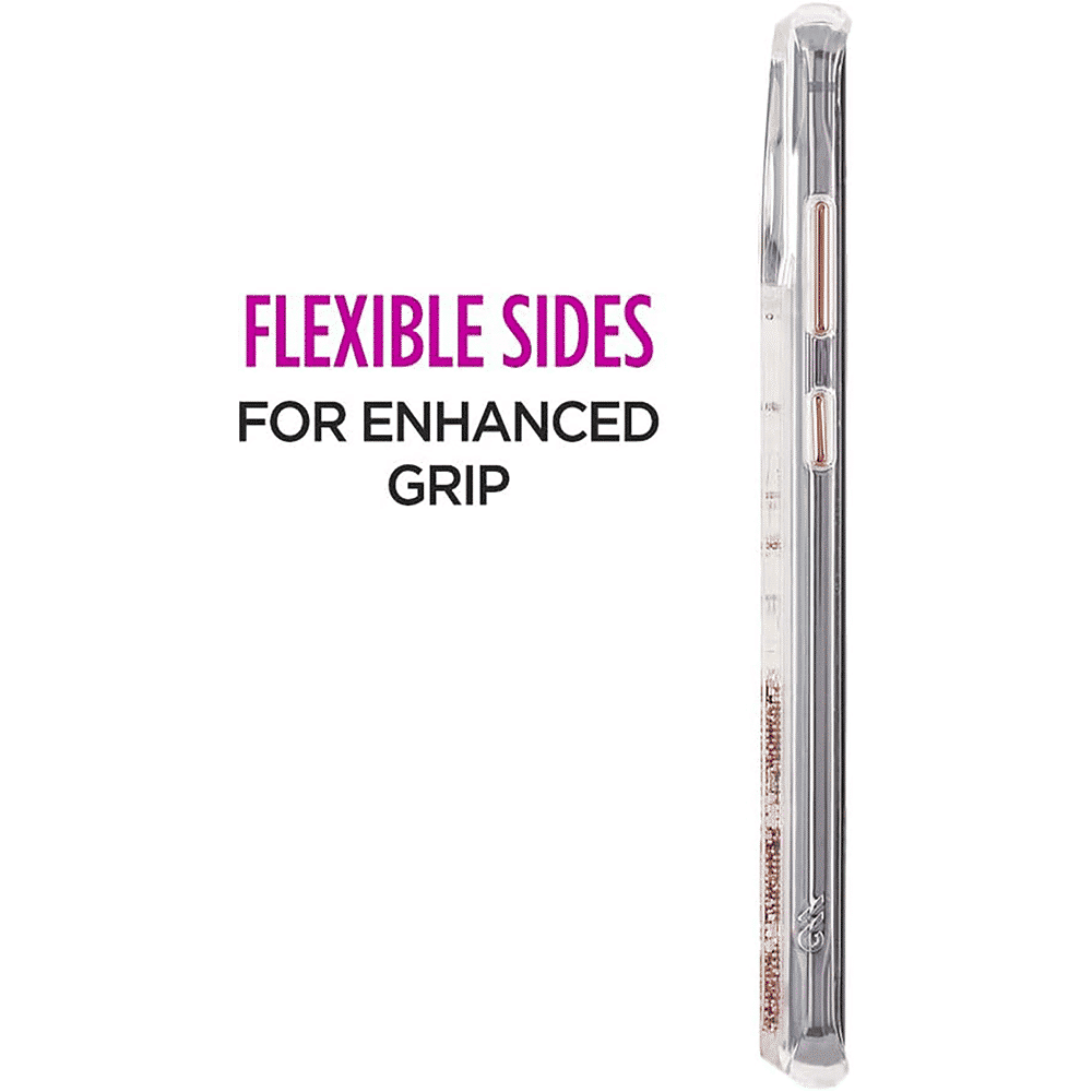 Case-Mate Waterfall Glitter Polycarbonate Back Cover for Samsung Galaxy S10 (Drop Protection, Gold)_9