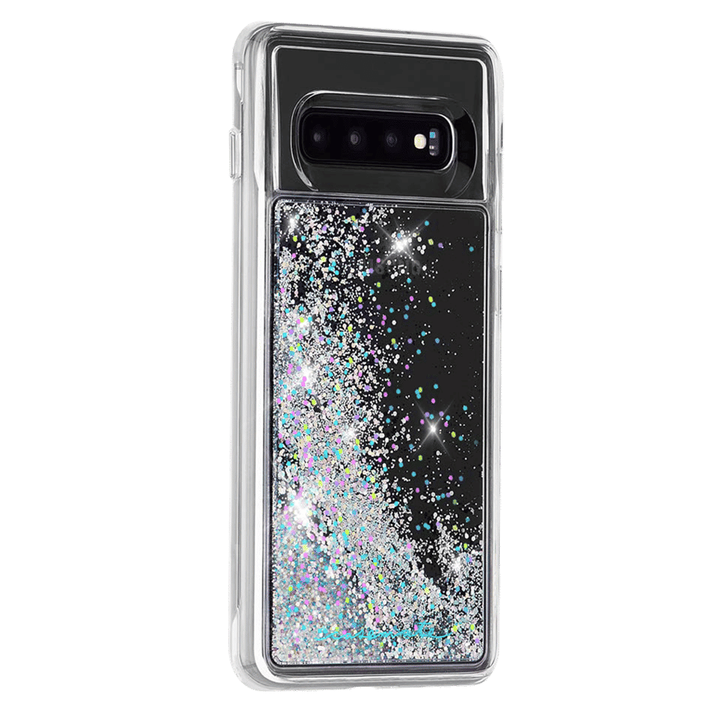 Case-Mate Waterfall Glitter Polycarbonate Back Cover for Samsung Galaxy S10 Plus (Drop Protection, Iridescent Diamond)_3