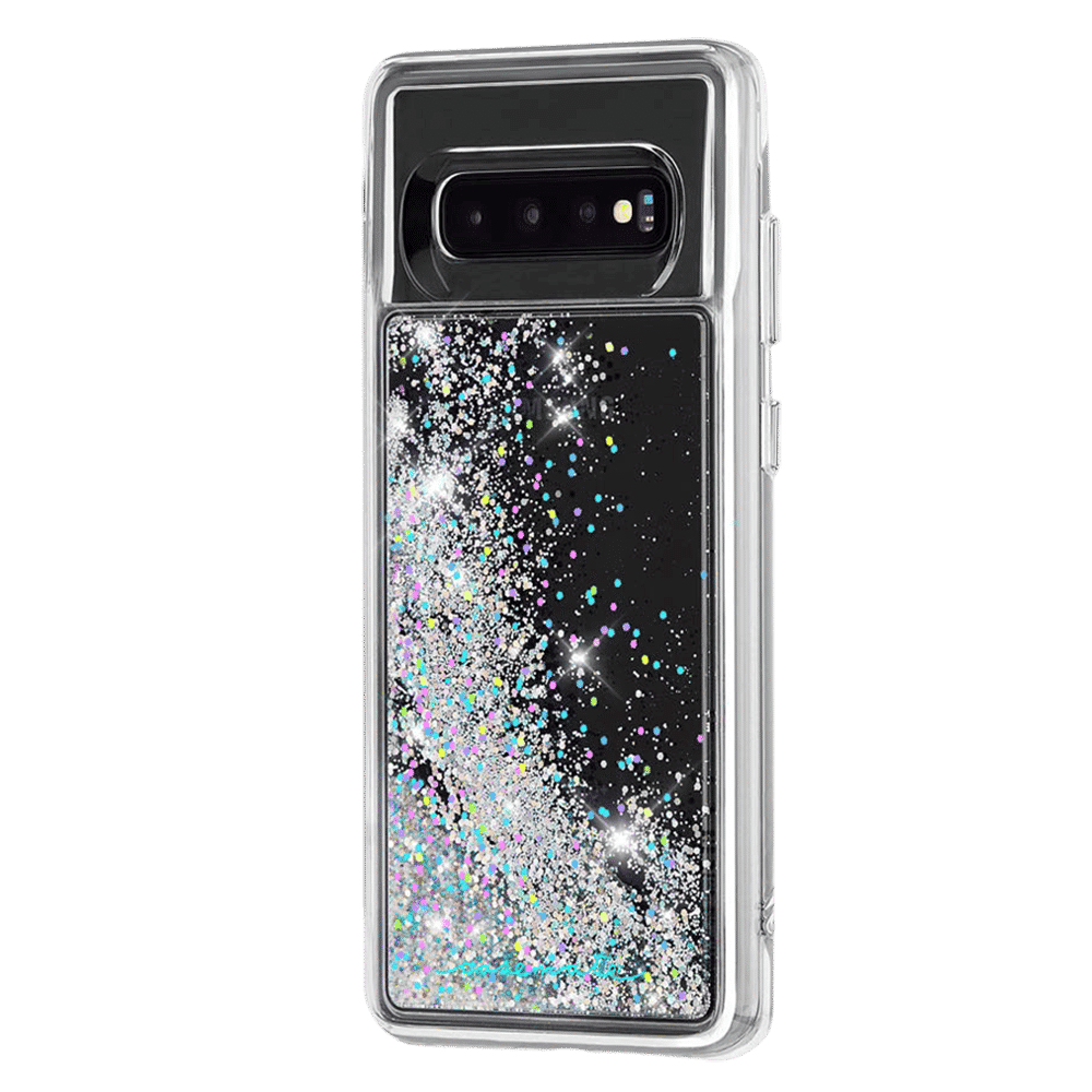 Case-Mate Waterfall Glitter Polycarbonate Back Cover for Samsung Galaxy S10 Plus (Drop Protection, Iridescent Diamond)_4
