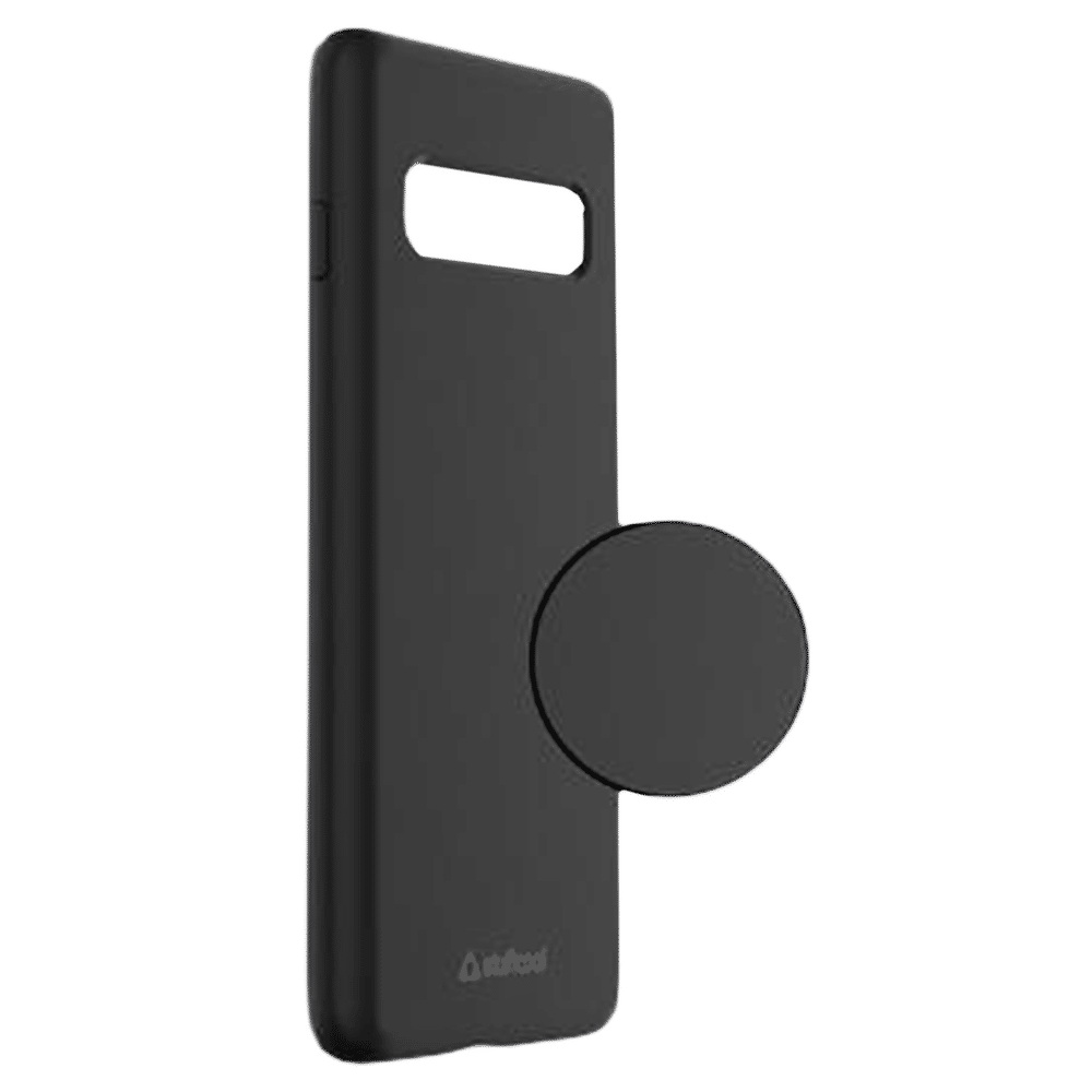 stuffcool Silo Soft Silicone Back Cover for Samsung Galaxy S10 Plus (Camera Protection, Black)_4