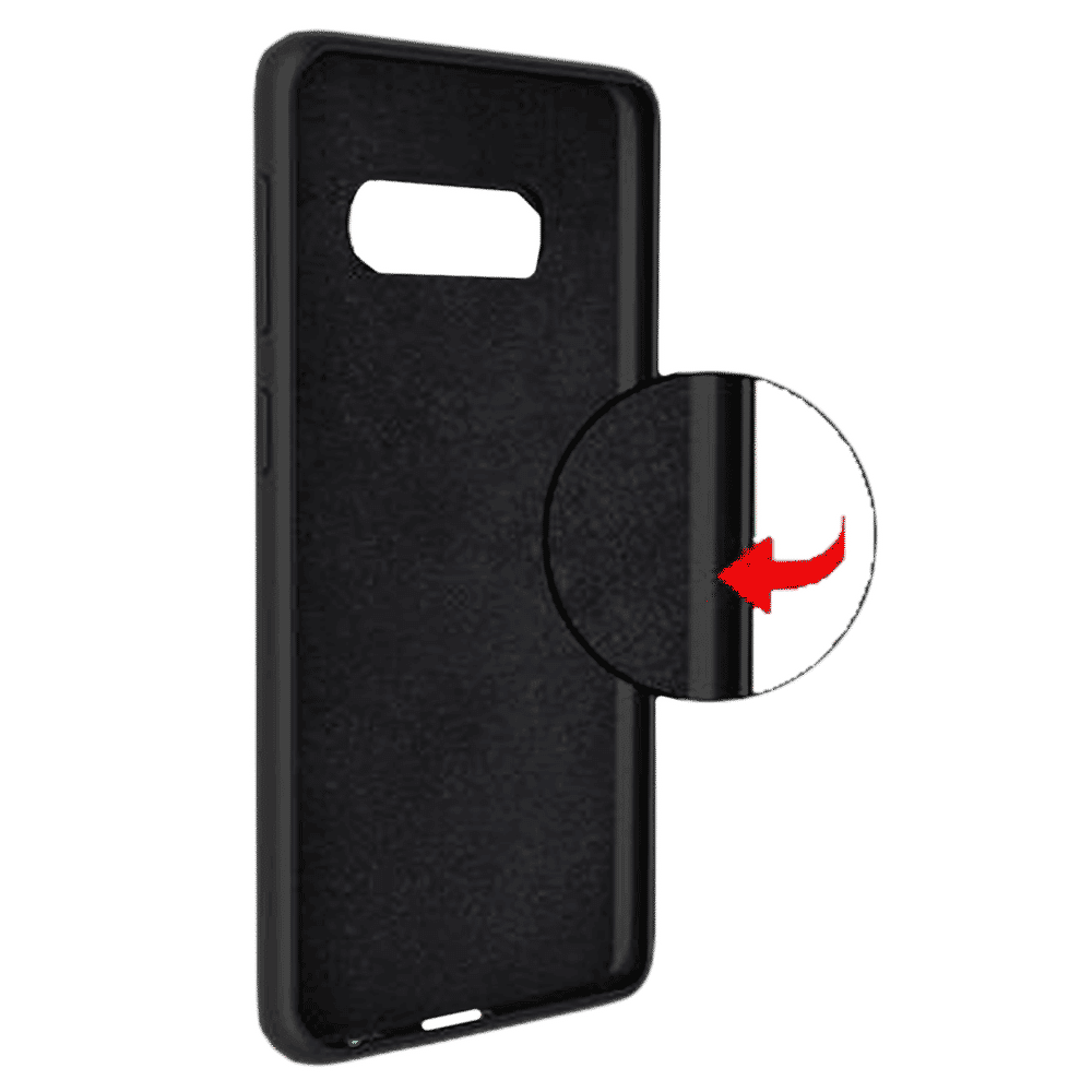 stuffcool Silo Soft Silicone Back Cover for Samsung Galaxy S10 Plus (Camera Protection, Black)_5