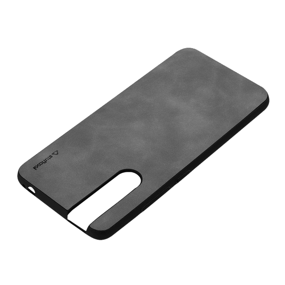 stuffcool Rego PU Leather Back Cover for Vivo V15 Pro (Camera Protection, Grey)_9