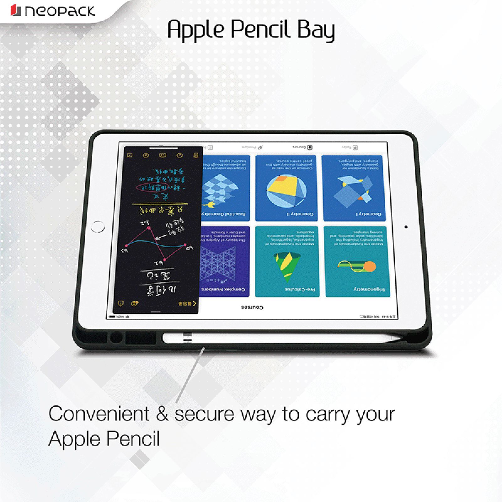 neopack Delta Artificial Leather Flip Cover for Apple iPad Air (Shock Resistant, Black)_6