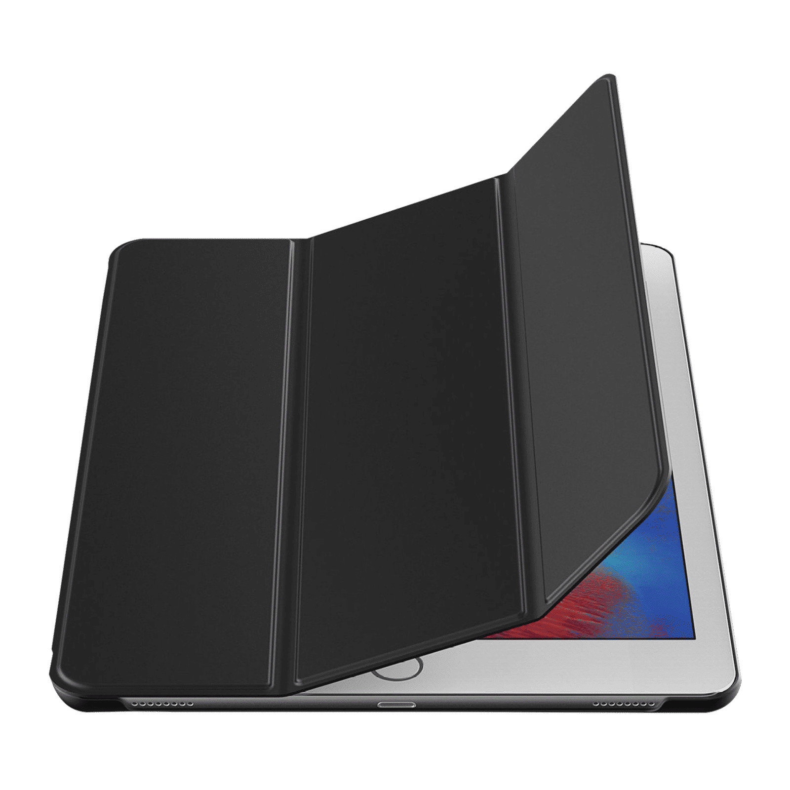 neopack Delta Artificial Leather Flip Cover for Apple iPad Air (Shock Resistant, Black)_13