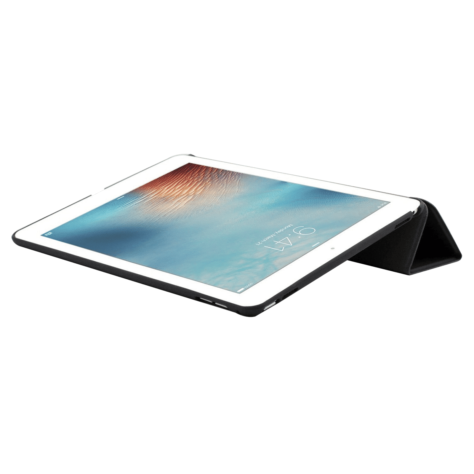 neopack Delta Artificial Leather Flip Cover for Apple iPad Air (Shock Resistant, Black)_14