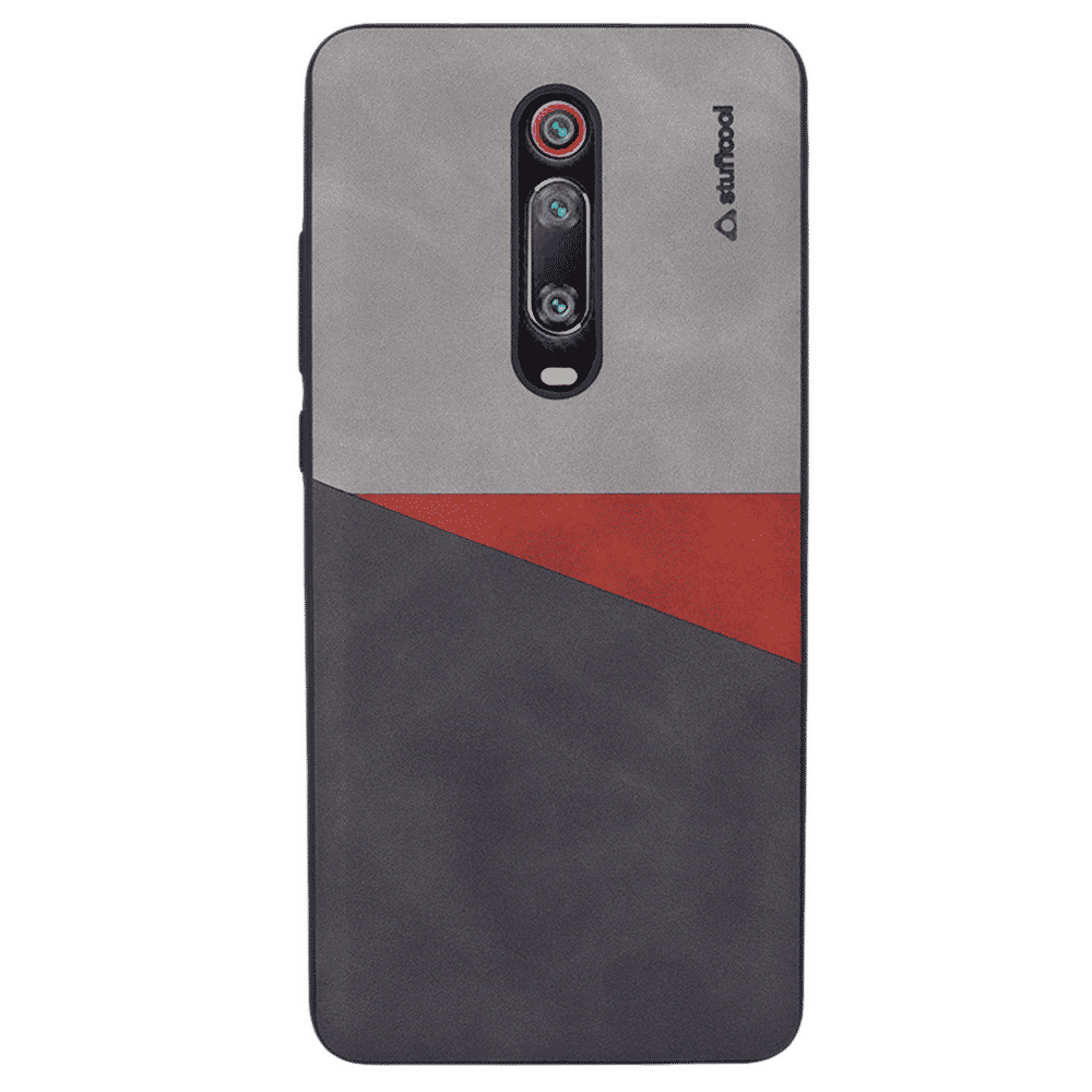 stuffcool Trio PU Leather Back Cover for Redmi K20 and K20 Pro (Camera Protection, Black and Grey)_1