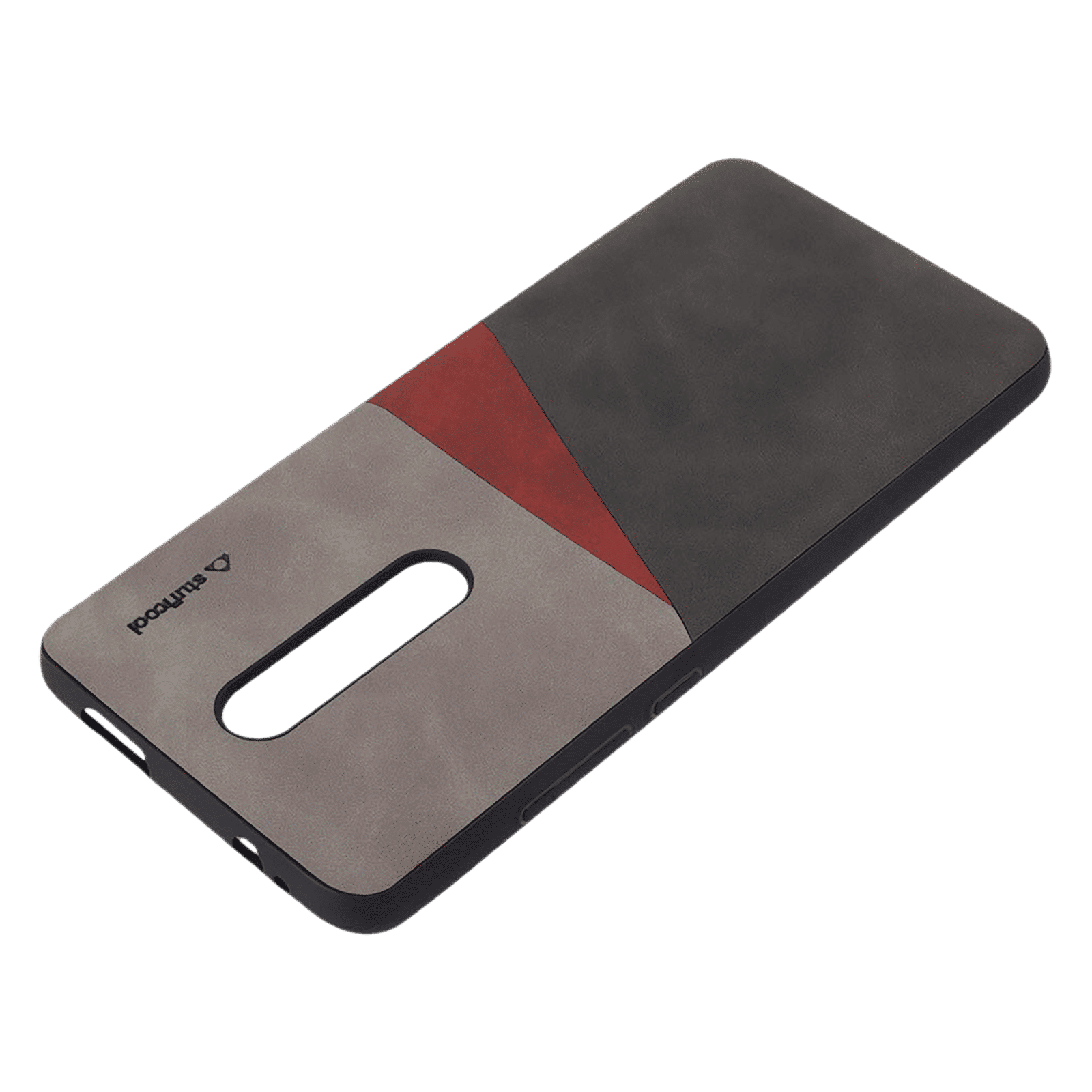 stuffcool Trio PU Leather Back Cover for Redmi K20 and K20 Pro (Camera Protection, Black and Grey)_9