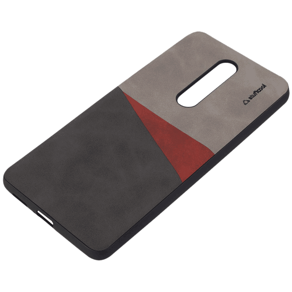 stuffcool Trio PU Leather Back Cover for Redmi K20 and K20 Pro (Camera Protection, Black and Grey)_4