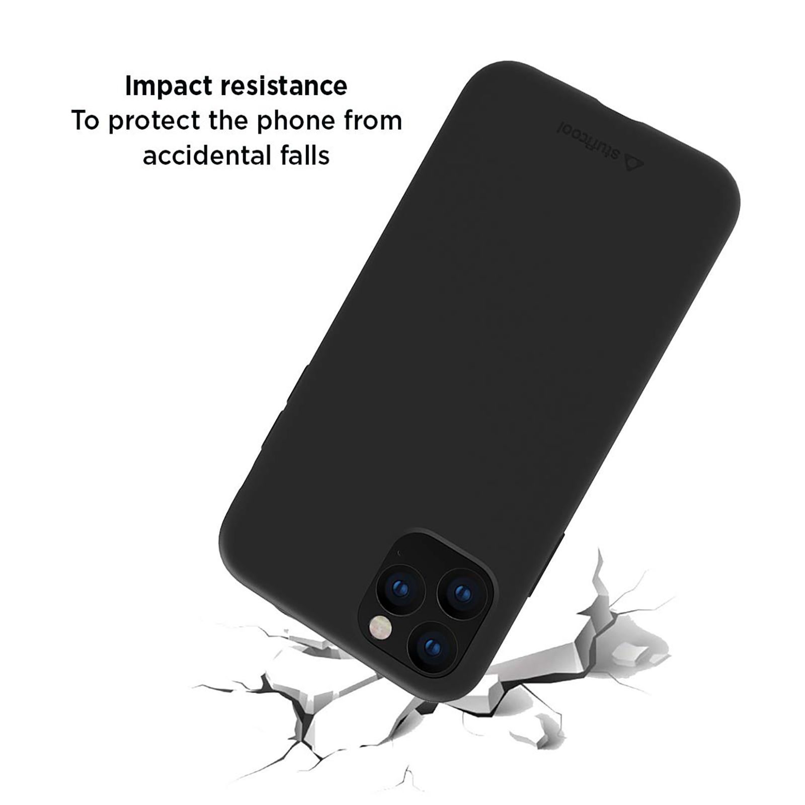 stuffcool Silo Soft and Smooth Silicone Back Cover for Apple iPhone 11 (Camera Protection, Black)_7