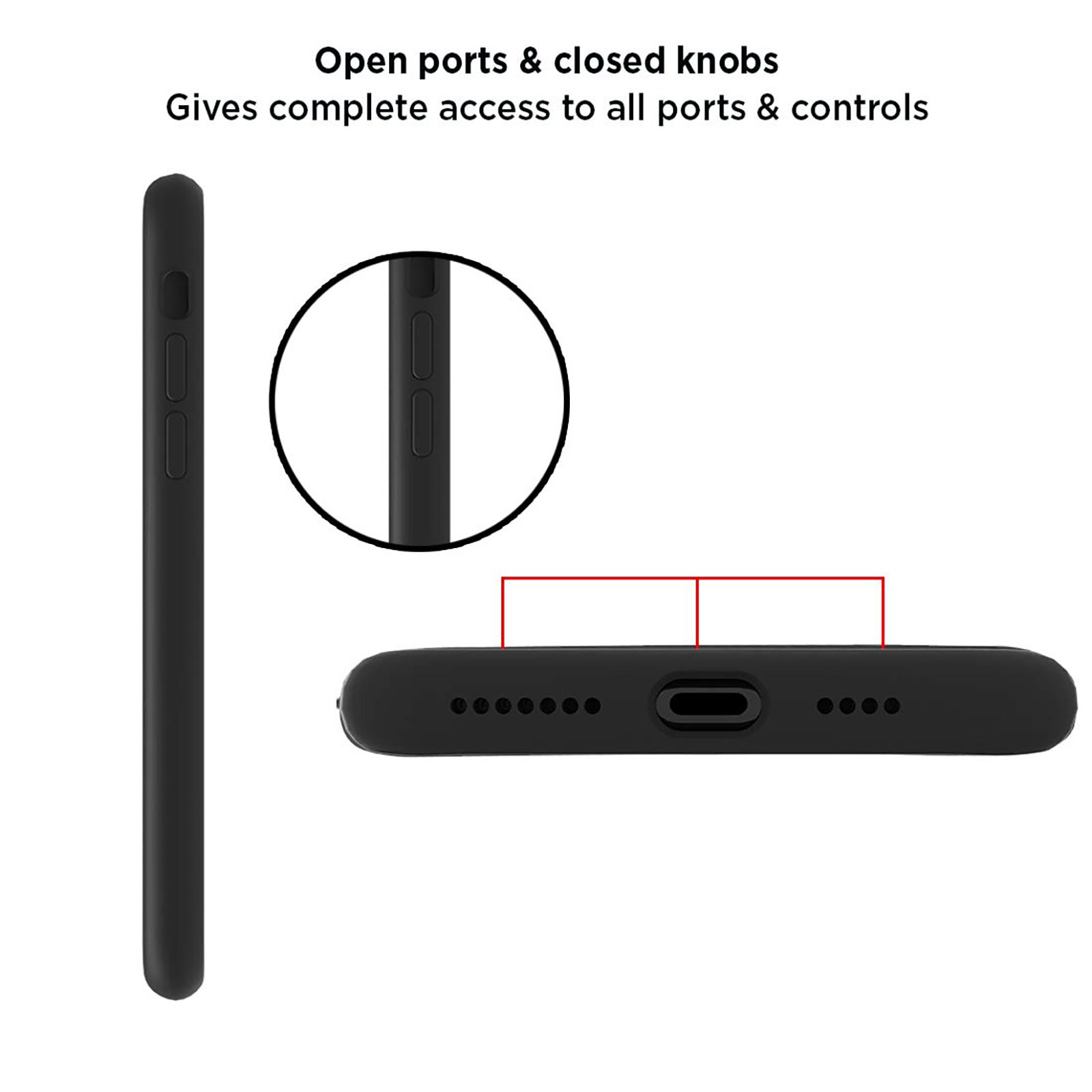 stuffcool Silo Soft and Smooth Silicone Back Cover for Apple iPhone 11 (Camera Protection, Black)_8