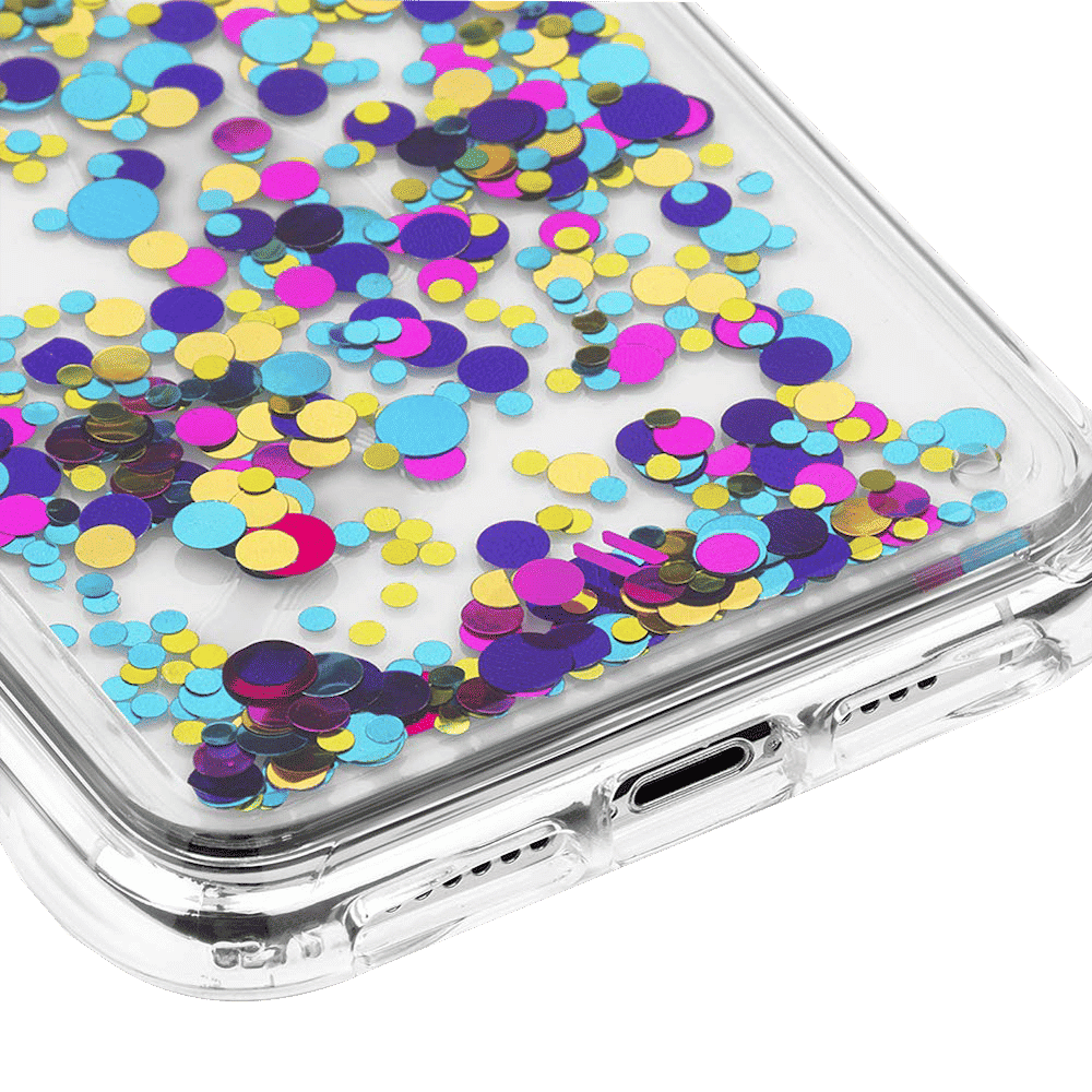 Case-Mate Waterfall Glitter Polycarbonate Back Cover for Apple iPhone 11 Pro (Wireless Charging Compatible, Confetti)_7
