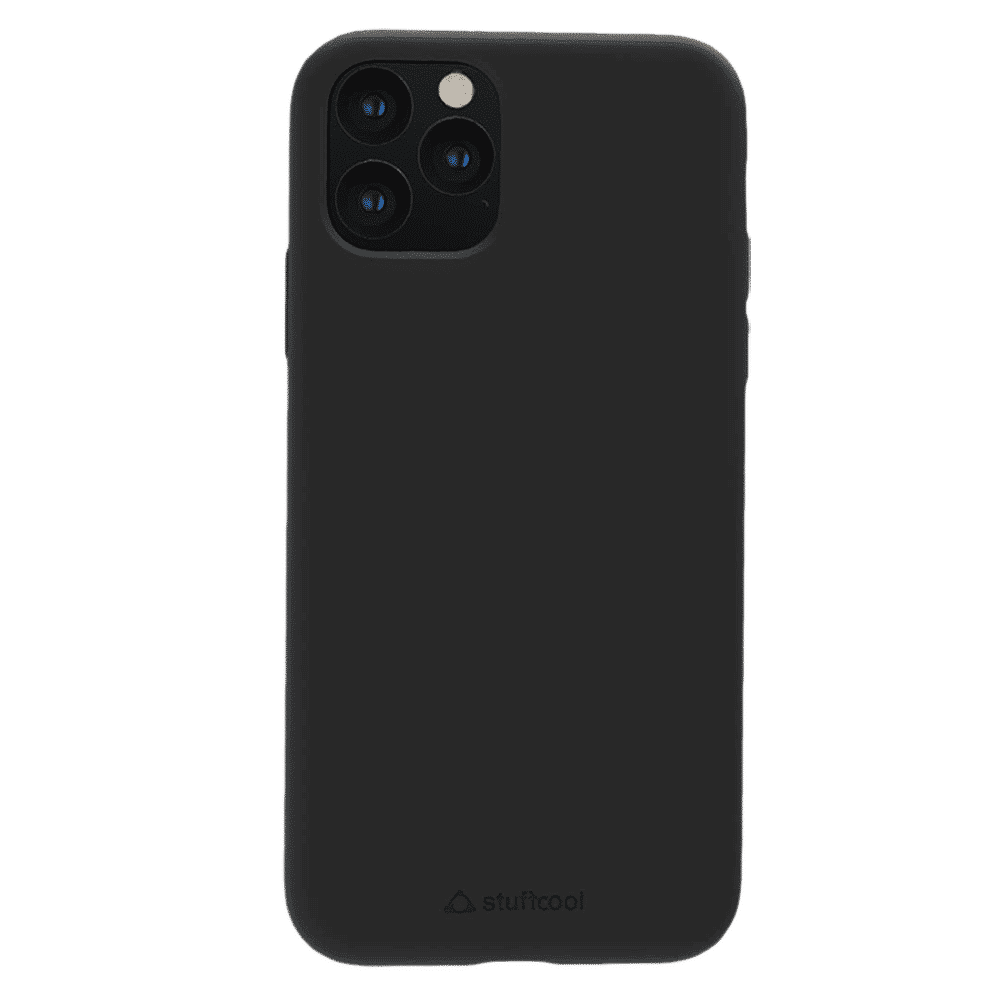 stuffcool Silo Soft and Smooth Silicone Back Cover for Apple iPhone 11 Pro Max (Camera Protection, Black)_1