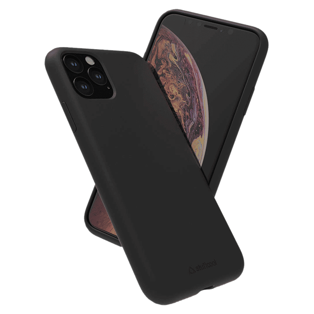 stuffcool Silo Soft and Smooth Silicone Back Cover for Apple iPhone 11 Pro Max (Camera Protection, Black)_3