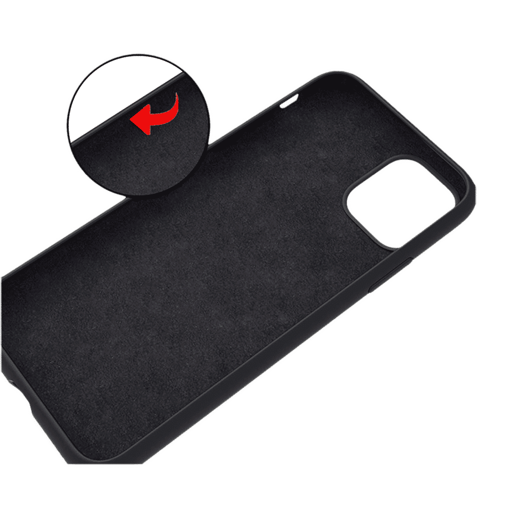 stuffcool Silo Soft and Smooth Silicone Back Cover for Apple iPhone 11 Pro Max (Camera Protection, Black)_5