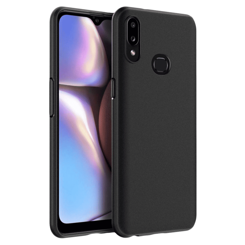 scratchgard 446 Silicone Back Cover for Galaxy A10s (Sleek Design,, Black)_1