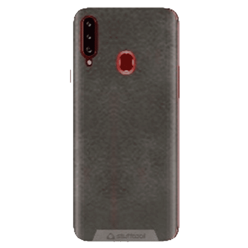 stuffcool Leather Soft Back Cover SAMSUNG Galaxy A20s (Bumper & Shock Protection, Black)_1