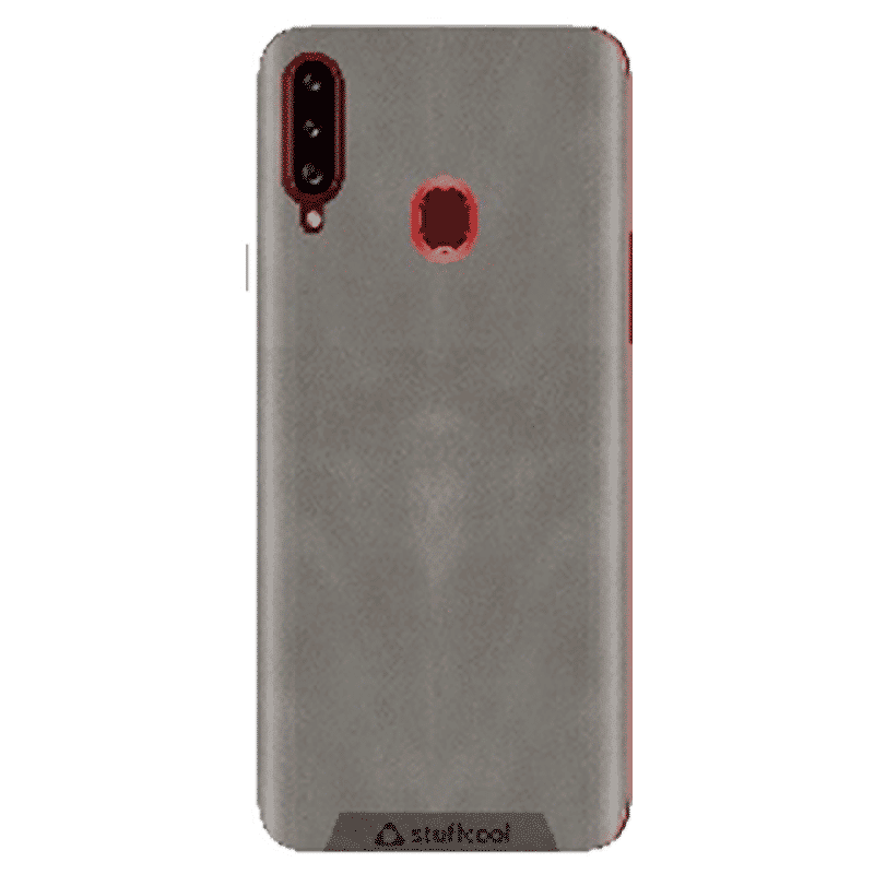 stuffcool Leather Soft Back Cover SAMSUNG Galaxy A20s (Bumper & Shock Protection, Grey) stuffcool Leather Soft Back Cover SAMSUNG Galaxy A20s (Bumper & Shock Protection, Grey)_1