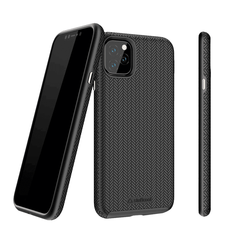 stuffcool Pine Hard Polycarbonate Back Cover for Apple iPhone 11 Pro Max (Camera Protection, Black)_6