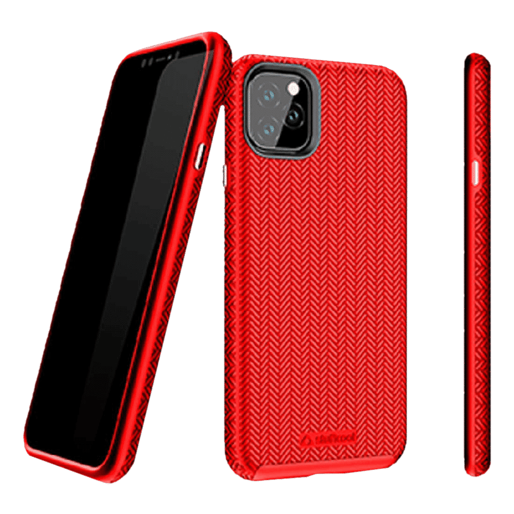 stuffcool Pine Hard Polycarbonate Back Cover for Apple iPhone 11 Pro Max (Camera Protection, Red)_4