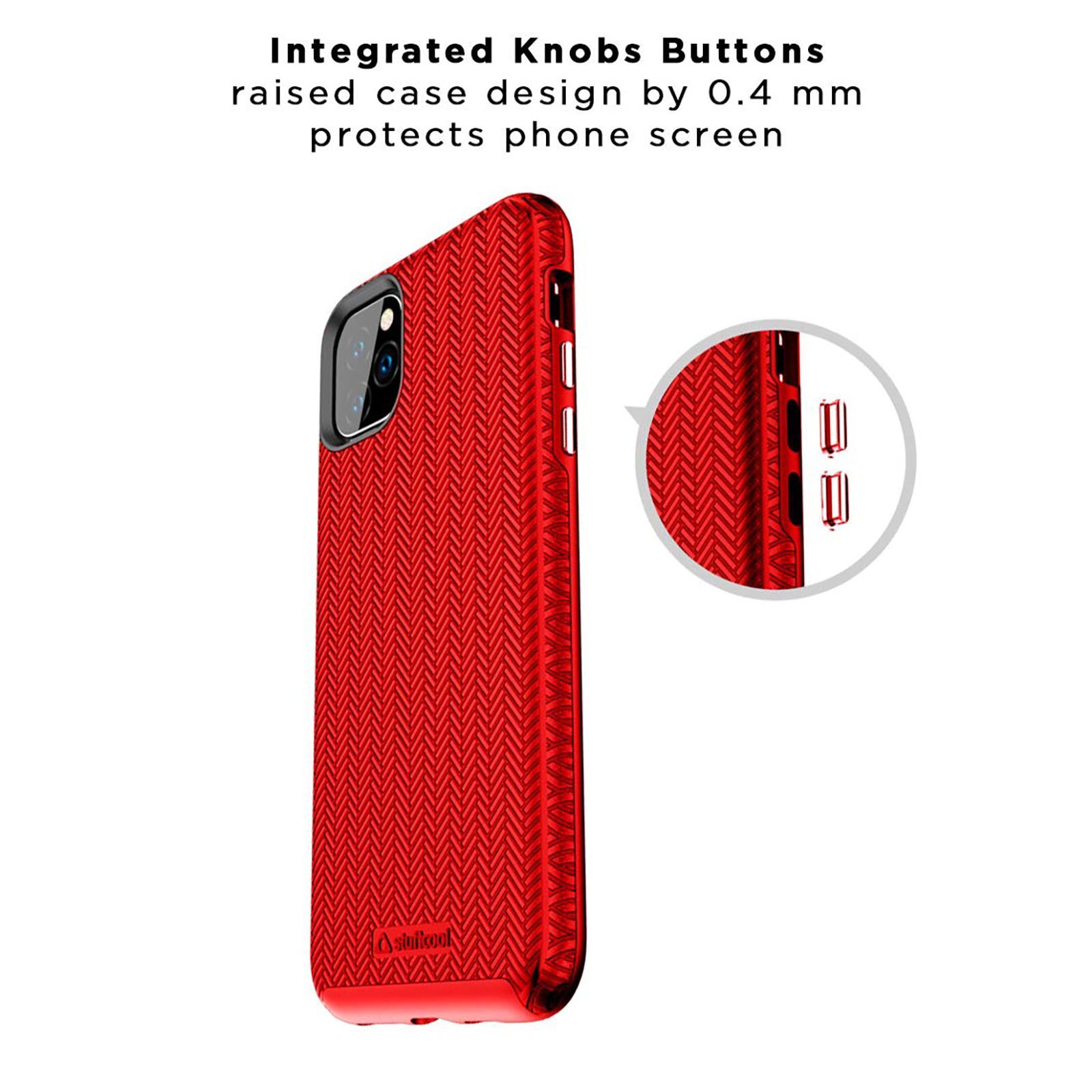 stuffcool Pine Hard Polycarbonate Back Cover for Apple iPhone 11 Pro Max (Camera Protection, Red)_6
