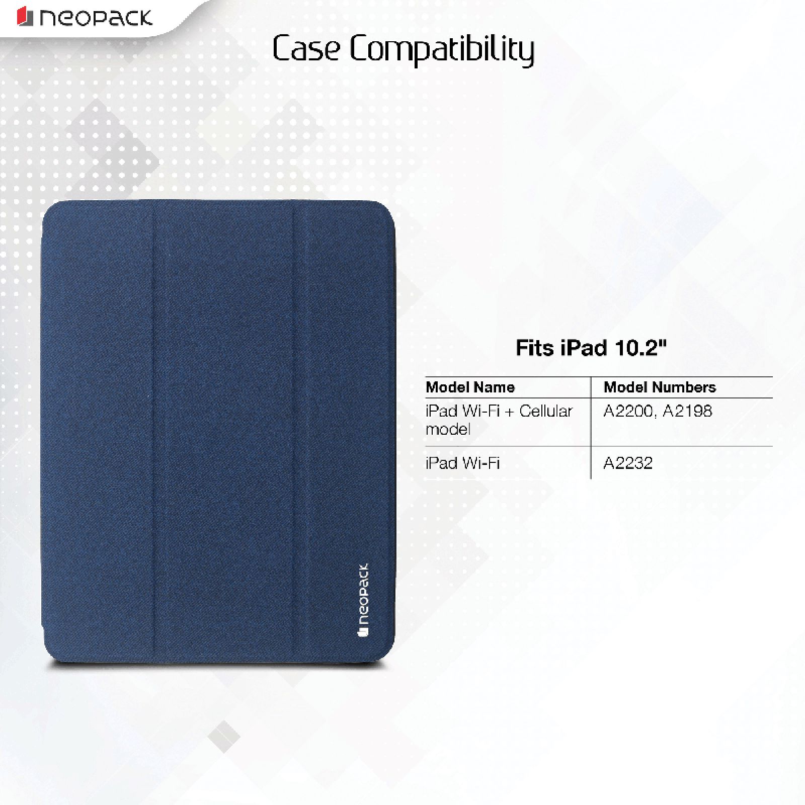 neopack Trifold Smart Delta Polyurethane Flip Cover for Apple iPad 10.2 Inch (Magnetic Folding Design, Navy Blue)_10
