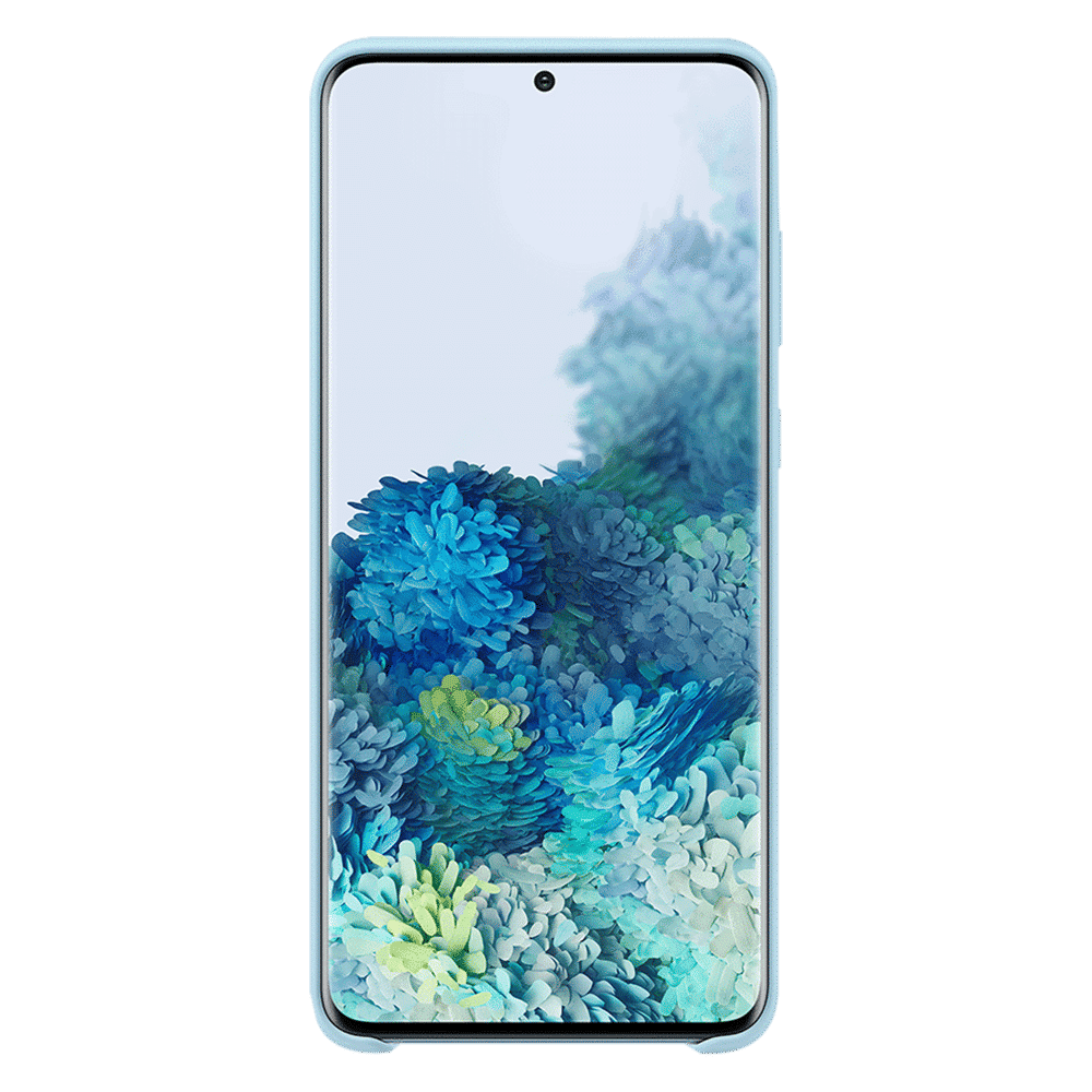 SAMSUNG Silicone Back Cover for Galaxy S20 Plus (Camera Protection, Blue)_3